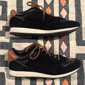 Like New! Coach Rebecca Leather Black and Brown Sneakers size 7.5